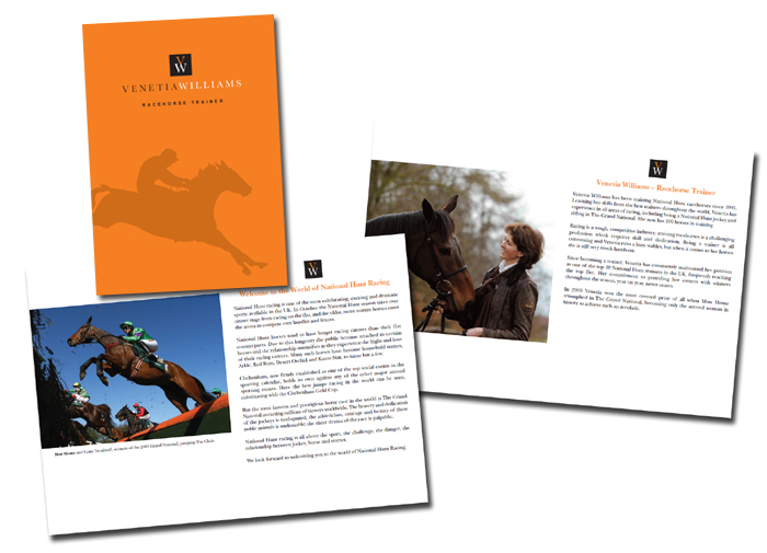 Venetia Williams Racing Owners Brochure Download Horse Racing